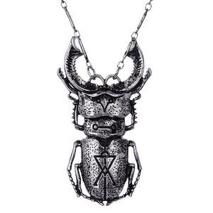 Beetle Silver Necklace