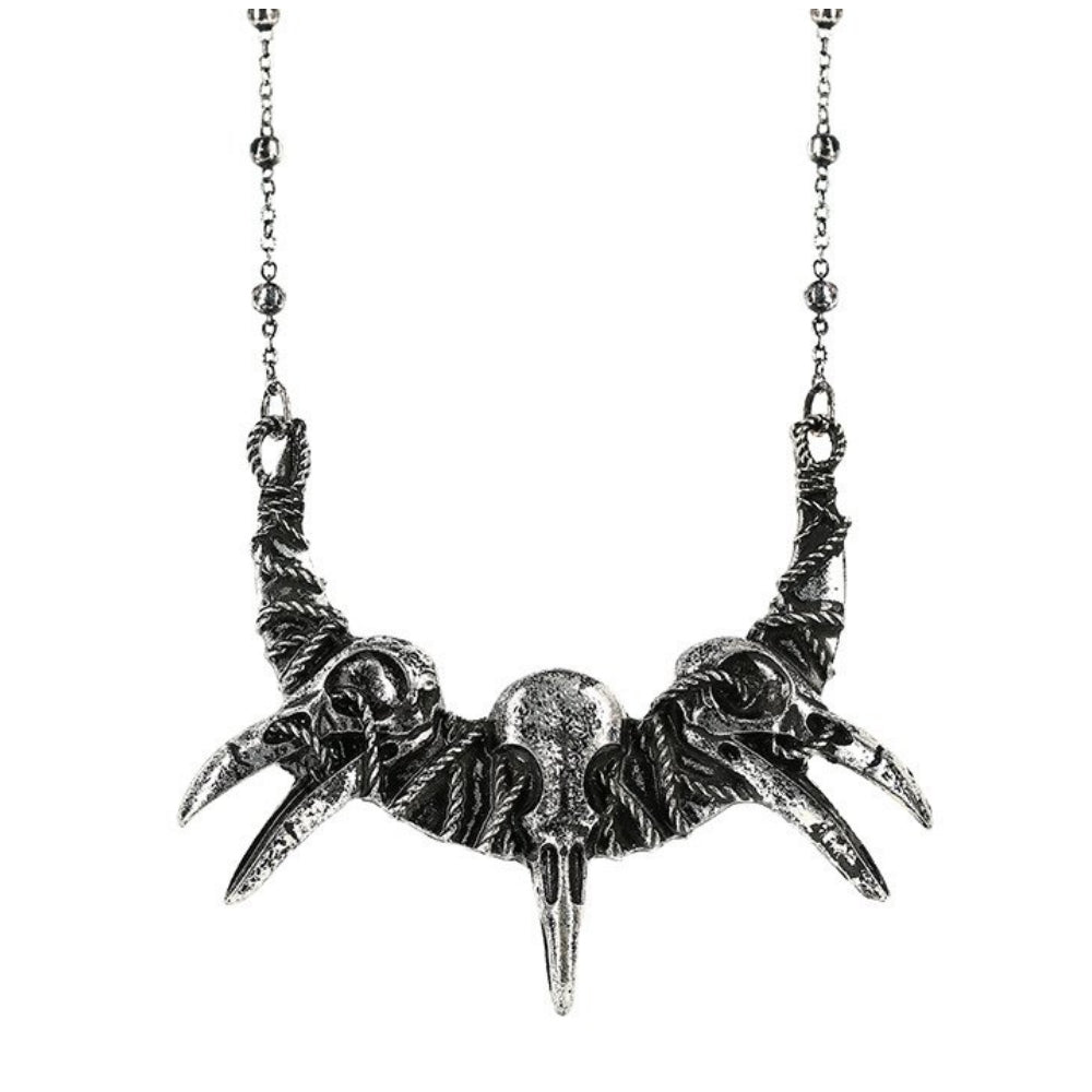 Raven Skulls Necklace