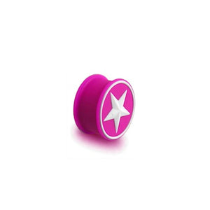 Silicone Plug Pink Star