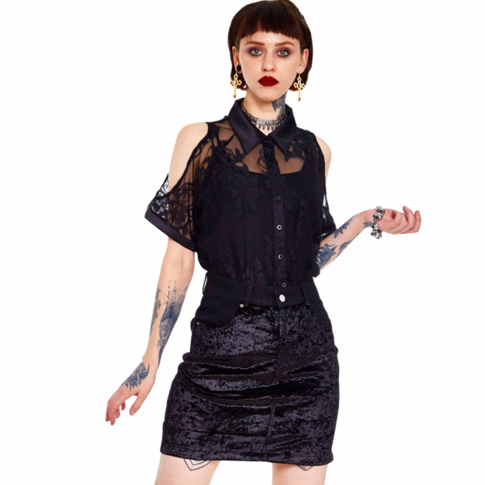 Glam Rock Mini Skirt