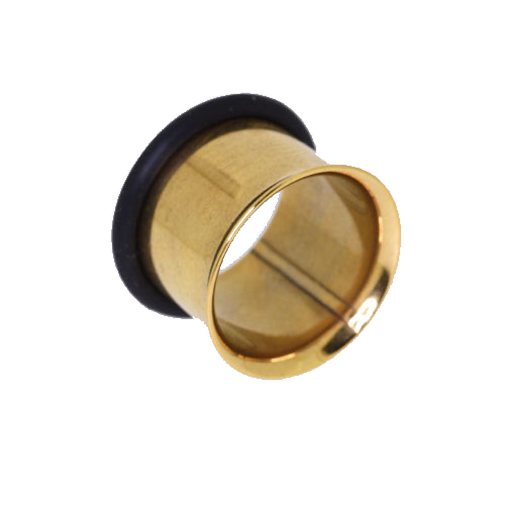 Flesh Tunnel Gold Plated Surgical Steel