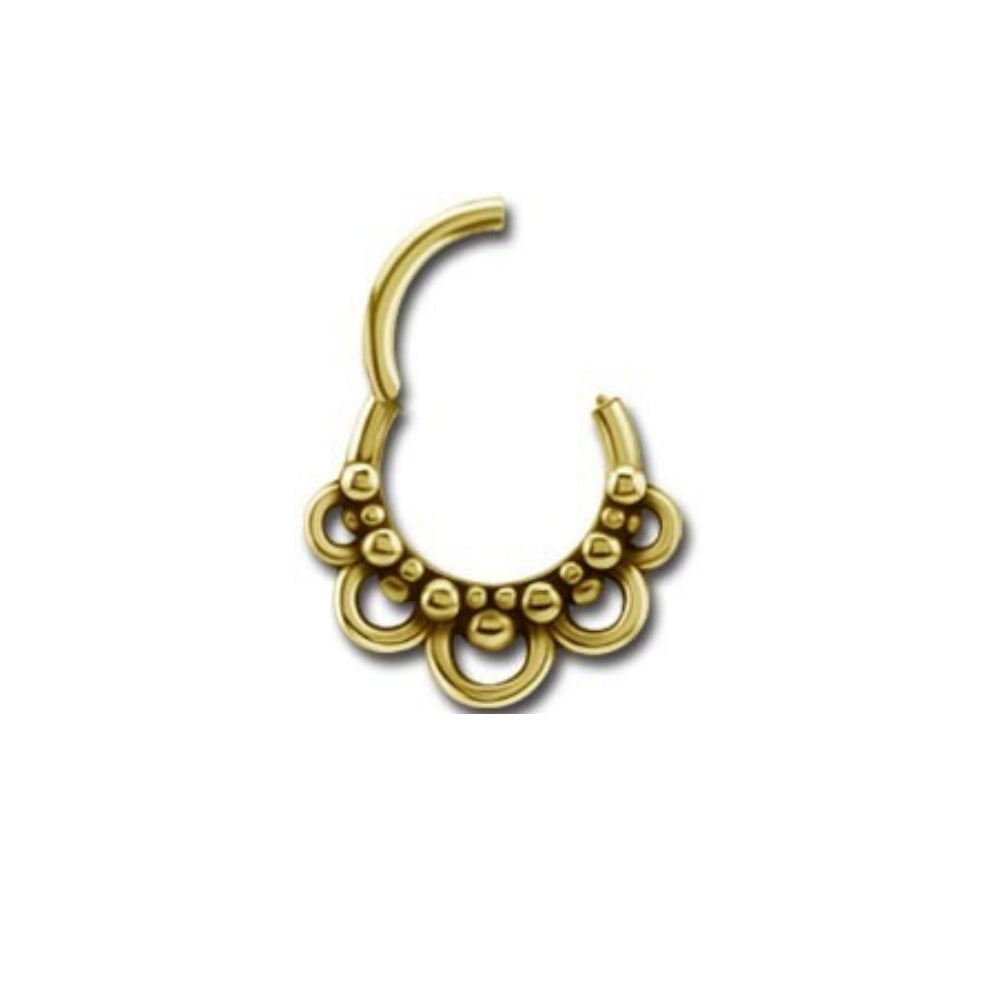 Etnic Septum Click Gold 24K Plated 1.2mm - 032