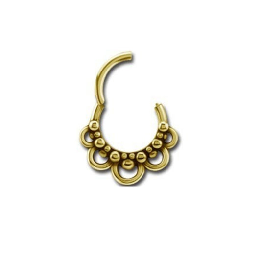 Etnic Septum Click Gold 24K Plated 1.2mm - 032