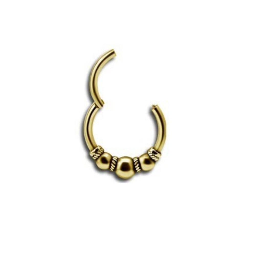 Etnic Septum Click Gold 24K Plated 1.2mm - 033