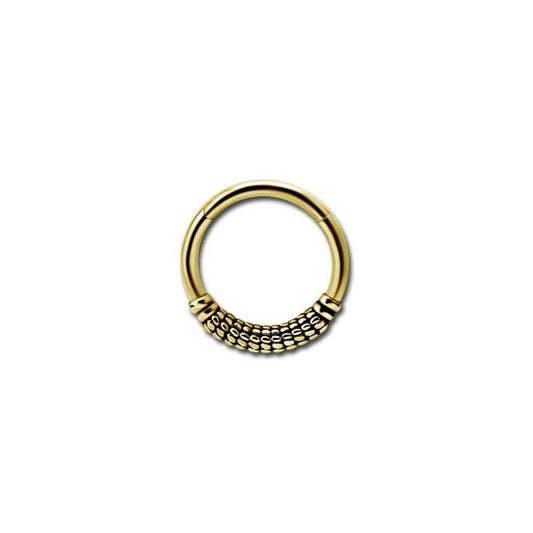 Etnic Septum Click Gold 24K Plated 1.2mm - 039