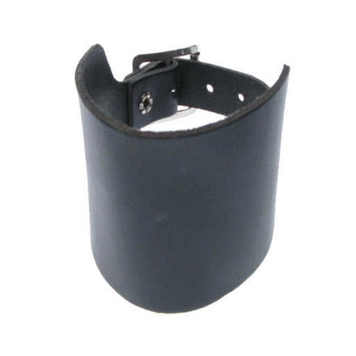 WB030 - Extra Wide Plain Leather Wristband