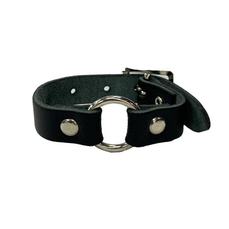 WB155 - 1 Ring Leather Wristband